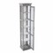Homeroots Gray Cornice Molding Curio with Glass Door 401665 - alternate 5