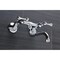 Kingston Brass Double-Handle Wall Mount Bathroom Faucet, Polished Chrome KS316C - alternate 4