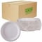 Eco-Products Vanguard 6in Sugarcane Plates, Breakroom, Disposable, Microwave Safe, 6in Diameter, White, 1000PK EP-P016NFA - alternate 1