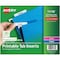 Avery reg Printable Tab Inserts for Hanging File Folders, White AVE11136 - alternate 1