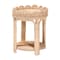 Bali & Pari Latoya Natural Rattan End Table with Scalloped Border 266-14574-ZORO - alternate 1