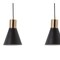 Jonathan Y Apollo 33.5" 3-Light Mid-Century Modern Iron Adjustable Linear LED Pendant, Black/Brass Gold JYL6134A - alternate 12