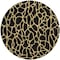 Homeroots 8' Black And Gold Round Geometric Washable Indoor Outdoor Area Rug 599180 - alternate 7