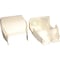 Legrand Divided Entrance End, CableSmart 40N2 Series, 1 Channel, 8.56 in W, 2 in H, 7.31 in L, White 40N2F21WH - alternate 1