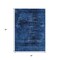 Homeroots 3' X 5' Blue And Charcoal Floral Washable Indoor Outdoor Area Rug 631011 - alternate 8