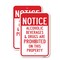 Signmission Notice Alcoholic Beverages & Drugs Are Prohibited Heavy-Gauge Aluminum, 18" x 24", A-1824-24928 A-1824-24928 - alternate 1
