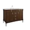 James Martin Vanities Kinnsden 48" Single Vanity, Sable Oak w/ 3 CM Carrara Marble Top D680-V48-SBK-3CAR - alternate 8