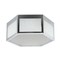 Jonathan Y Minimo 13" Hexagon Metal/Frosted Glass LED Flush Mount, Chrome JYL7451A - alternate 8