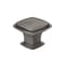 Richelieu Hardware Charlemagne Collection 1 1/4-inch 31 mm Antique Nickel Transitional Square Cabinet Knob BP81091143 - alternate 1
