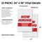 Signmission Construction Equipment Operators, Vinyl Decals Only 24 Inch x 36 Inch, Vinyl Decal, 2PK DSB-2436-2PACK-CONSTRUCTIONEQUIPMENTOPER - alternate 2