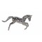 Homeroots 19" Nickel Metal Horse Figurine Tabletop Sculpture 364226 - alternate 1