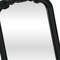 Homeroots 12" Black Solid Wood Scalloped Framed Makeup Shaving Tabletop Mirror 716307 - alternate 10