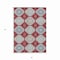 Homeroots 3' X 5' Red And Navy Blue Floral Washable Indoor Outdoor Area Rug 610769 - alternate 4