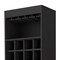 Homeroots 24in Black Bar Cabinet With Eighteen Shelves 478384 - alternate 6