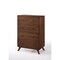 Homeroots 32in Brown Accent Chest With Four Drawers 473068 - alternate 4