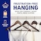 Lifemaster Wooden Hanger Set, Non-Slip, 360 Deg Swivel Hook, Vintage, Space-Saving, 80PK LMWD80VTG - alternate 6