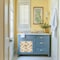 Homeroots 6" x 6" Gold And White Vinyl Arabesque Peel And Stick Removable Tiles 571302 - alternate 8