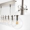 Jonathan Y Harlow 40.5" 6-Light Modern Contemporary Round Glass/Iron LED Linear Pendant, Nickel/Clear JYL1326A - alternate 6