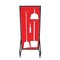 5S Supplies Housekeeping Shadow Board Broom Station V16, Red / White, BO + Stand, No Text HSB-V16-RED/WHITE-BO-STAND- NO TEXT - alternate 1