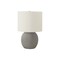Homeroots 20" Gray Concrete Round Table Lamp With Ivory Drum Shade 545813 - alternate 1