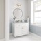James Martin Vanities Chicago 36 in. Single Vanity, Glossy White, w/ 3 CM Carrara Marble Top 503-V36-GW-3CAR - alternate 5