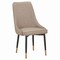Leisuremod Allure Tufted PU Leather Side Dining Chair, Gold Accent Base AC52TP - alternate 1