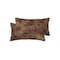 Homeroots Set of Two 12" X 20" Brown Faux Fur Lumbar Throw Pillows, 2PK 544573 - alternate 5