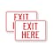 Signmission Exit Sign, Heavy Gauge Aluminum, 24 in W, 18 in H A-1824-2PACK-2661 - alternate 1