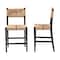 Bali & Pari Prita Bohemian Paper Loom and Black Mahogany Wood 2-Piece Counter Stool Set 249-2PC-13881-ZORO - alternate 8
