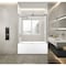 Kingston Brass 60" Acrylic Alcove Left-Hand Drain Tub with Right Sliding Tub Door, White/Brushed Nickel KVTDE603121L8 - alternate 6