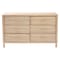 Bali & Pari Lanica Japandi Sun-Bleached Braided Rattan 6-Drawer Dresser 250-13729-ZORO - alternate 9