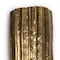 Homeroots 12" Antiqued Gold Ribbed Aluminum Wall Vase 627520 - alternate 3