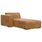 Homeroots 122" Sienna Leather Modular Sofa With Brown Legs 641014 - alternate 6