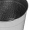 Happimess Riley Modern Classic Hammered Steel Accent 2 Gal Waste Bin, Brushed Steel, 2PK HPM1111C-SET2 - alternate 4