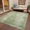 Homeroots 8' X 10' Sage And Ivory Abstract Washable Indoor Outdoor Area Rug 616193 - alternate 6