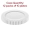 Smarty Had A Party 10" White Pearl String Round Disposable Plastic Dinner Plates, 120PK 8870-WH-CASE - alternate 7