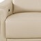 Homeroots 100" Beige Top Grain Leather Reclining Metal USB Sofa 720427 - alternate 10