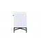 Homeroots 20" X 18" X 26" White And Black Wooden Nightstand 319110 - alternate 4