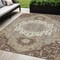 Homeroots 5' X 8' Chocolate Beige And Gray Oriental Washable Indoor Outdoor Area Rug 596621 - alternate 1