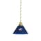 Holland Bar Stool Co Columbus Blue Jackets Pendant Light, Brass Fixture BL1BRColBlu - alternate 1