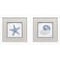 Homeroots Set Of Two Azure Shell White Framed Wall Art, 2PK 653898 - alternate 3