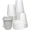Ecoquality 12oz White Hot Drink Coffee Cups with White Dome Lids - For Coffee Shops, and Latte, 100PK EQ12WHTPCWDL-100 - alternate 1