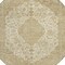 Homeroots 8' Ivory And Beige Round Medallion Washable Indoor Outdoor Area Rug 616468 - alternate 7