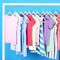 Lifemaster White Velvet Kids Hangers 50 Pack, 10.83" Non-Slip, Slim ABS, Swivel Hook & Notches LMVVBH50WH - alternate 8