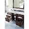 James Martin Vanities Brittany 60'' S Vanity, Burnished Mahogany w/ Jasmine Pearl Silestone Top w/ Wireless Charger 650-V60S-BNM-FEJP - alternate 7