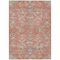 Homeroots 9' X 12' Coral Charcoal And Gray Floral Washable Indoor Outdoor Area Rug 605471 - alternate 7
