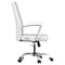 Leisuremod Evander Office Chair in Upholstered Leather and Iron Frame with Swivel and Tilt, White EO20WL - alternate 7