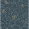 A-Street Prints Gardena Indigo Embroidered Floral Wallpaper 4122-27009 - alternate 1