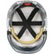 Jsp Type I, Vented Industrial Safety Helmet w/Lightweight ABS Shell, Integrated ANSI Z87.1 Eye Protection 280-EVLV-01S - alternate 4