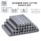 Neiko Number and Letter Punch Set with Heat-Treated Steel Punches, 5/32", 4 MM Shaft, 36 Pc Stamp Set 02632A - alternate 6